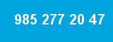 985 277 20 47 985 277 20 47